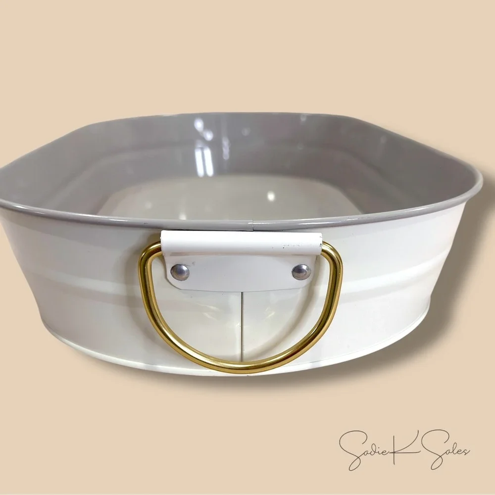 Better Homes & Gardens 2-Tone Galvanized Oval Tray‎